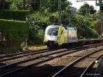 ES 64 U2 fuhr mit einen ganzzug am 19.07.13 durch harburg