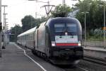 ES 64 U2-036 mit HKX 1805 nach Hamburg bei der Durchfahrt in Recklinghausen 21.8.2013