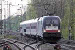 ES 64 U2-030 mit HKX 1805 nach Hamburg in Recklinghausen 8.4.2014