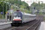 ES 64 U2-026 mit HKX 1804 nach Köln Hbf. bei der Durchfahrt in Recklinghausen 25.5.2014