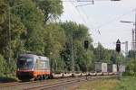 Hectorrail 242.502  Zurg  am 23.8.13 mit einem KLV in Ratingen-Lintorf.