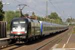 ES 64 U2-034 mit HKX 1802 bei der Durchfahrt in Recklinghausen 14.9.2014