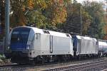 WLC ES 64 U2-066 mit MRCE/ERS 185 573 am 26.10.13 in Ratingen-Lintorf.