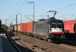 MRCE ES 64 U2-062 mit DGS 69266 (boxXpress, Mnchen-Riem–Hamburg-Waltershof) am 30.09.2011 in Rotenburg (Wmme)