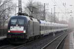 ES 64 U2-034 mit HKX 1806 nach Köln Hbf. durchfährt Recklinghausen-Süd 17.1.2015