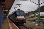 ES 64 U2-026 (182 526) steht am 16.01.15 in Eisenach bereit um wieder als RB 16319 in Richtung Halle/S.