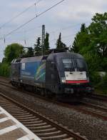 Lz kommt hier die 182 567/Bosporussprinter kommt durch Angermund in Richtung Düsseldorf gefahren.