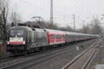 Am 2.1.16 zog 182 566 ihren Sonderzug nach Düsseldorf