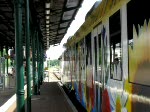 ES64 U2-020 der Wiener Lokalbahnen durchfhrt mit einem Gterzug Eichenberg in Richtung Bebra