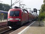182 011 mit RE1 nach Frankfurt/Oder in Brandenburg (Havel) Hbf, 26.09.17