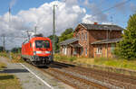 DB Regio 182 001 kam am 26.07.2022 Lz von Cottbus nach Mukran gefahren. Aufgenommen in Teschenhagen.
