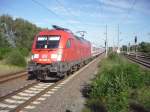 182 002-6 auf der fahrt in Richtung Hannover Hbf in Gifhorn.