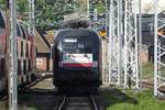 Die MRCE Dispo-Lok 182 599-1 (ES 64 U2-099) abgestellt in Berlin Lichtenberg am 24.04.2017