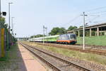 242.531  LaMotta  (182 531-4) Hector Rail AB mit dem Flixtrain (FLX 1818) von Stuttgart Hbf nach Berlin-Lichtenberg in Großwudicke.