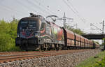 Europa ohne Grenzen - Güterzug mit Lokomotive 182 509-0 am 20.04.2018 in Lintorf.
