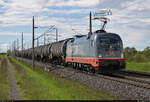 [Reupload]    Kesselzug mit 182 504-1  Mr Potato Head  (242.504 | Siemens ES64U2) unterwegs bei Großkugel Richtung Leipzig.