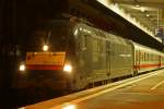 MRCE Dispolok ES 64 U2-074 am 21.3.10 um 20.23Uhr mit IC 1809 in Essen Hbf