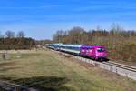 183 005 mit einem ALX am 16.03.2020 bei Feldmoching.