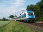 183 003 am 25.06.2010 unterwegs bei Hagelstadt