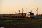 Im letzen Abendlicht kam 183 701  Train of Ideas  mit einem Kesselwagen gen Passau daher.