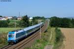 183 004 mit ALX 84111 von Hof Hbf nach Mnchen Hbf bei Kfering, 29.08.2012