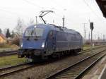 Am 20.12.2014 kam die 183 500 von der mgh Service (SETG) aus Richtung Borstel bei Stendal nach Stendal 