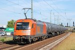 1216 901 (RTS) mit Kesselwagen-Ganzzug bei Mainz-Mombach - 22.08.2012