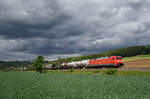 152 150 mit einem EZ in Richtung Ulm bei Uhingen am 20.5.2017.