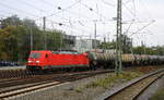 185 314-2 DB  kommt aus Richtung Köln,Aachen-Hbf,Aachen-Schanz mit einem Ölleerzug aus Basel(CH) nach Antwerpen-Petrol(B) und fährt in Aachen-West ein.