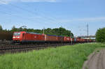 185 151-8 von DB unterwegs mit Container in Richtung Lüneburg.