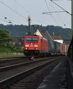 185 367-0 mit einem Klv gen norden in Linz am Rhein am Sonntag den 10.6.2018