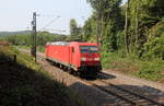 185 286-2 DB kommt von einer Schubhilfe aus Richtung Gemmenicher Tunnel zurück nach Aachen-West.