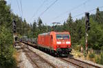 185 015-5 mit dem M 42484 (Gubin-Donaueschingen) an der Üst Seelenwald 5.8.18