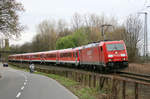 DB Cargo 185 288 // Köln, Bereich Bruder-Klaus-Siedlung // 5. April 2011 ///
Überführung Ludwigshafener 628er zum Hammer Stillstandsmanagement.