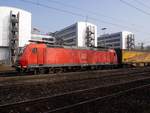 185 125 vor der Betriebszentrale Karlsruhe.
Karlsruhe Gbf, 24.03.2019