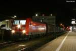 Vor der Abfahrt nach Nrnberg ein kurzer Schnappschuss  meiner  185 167 in Wrzburg Hbf.