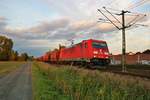 DB Cargo 185 286-2 mit Kaliwagen in Rodenbach (Main Kinzig Kreis) am 17.09.19