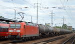 DB Cargo AG [D] mit  185 170-8  [NVR-Nummer: 91 80 6185 170-8 D-DB] und Kesselwagenzug am 12.08.19 Bf.