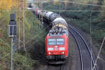 DB 185 055-1 auf der Hamm-Osterfelder Strecke in Recklinghausen 22.11.2019