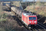 DB 185 398-5 auf der Hamm-Osterfelder Strecke in Recklinghausen 19.12.2019
