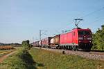 Am Morgen des 11.09.2018 bespannte 185 056-9 einen Containerzug nach Belgien, welchen sie bis Aachen West führte, bei der Gemeinde Hügelheim im Markgräflerland und fuhr in Richtung Freiburg im Breisgau.