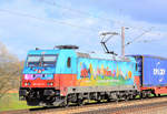 Günni fährt Güter DB 185 367-0 am 28.02.20 nördlich von Salzderhelden am BÜ 75,1 in Fahrtrichtung Göttingen