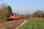 185 116-1 mit dem EZ 45025 (Mannheim Rbf-Chiasso Smistamento) bei Kollmarsreute 19.3.20