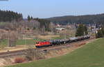 185 278-8 mit dem GC 60244 (Hausach-Rammelswiesen) bei Stockburg 27.3.20
