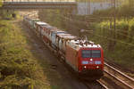 DBC 185 007-2 auf der Hamm-Osterfelder Strecke in Recklinghausen 27.4.2020