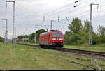 185 196-3 DB als Tfzf fährt in Teutschenthal, Dömikenweg, auf der Bahnstrecke Halle–Hann. Münden (KBS 590) Richtung Sangerhausen.
[16.7.2020 | 16:29 Uhr]