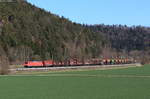 185 362-1 mit dem EZ 52098 (Villingen(Schwarzw)-Kornwestheim Rbf) bei Neckarhausen 24.3.21