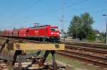 05.08.2007 185 296-1 durchfhrt den Bhf.