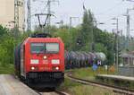 DB 185 313-4 mit KeWa Umleiter / Anklam / 01.06.2021