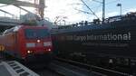 DB Cargo 185 135- 1 am 21.1.2022 in Weil am Rhein 